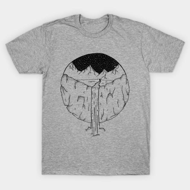 Waterfall Sky T-Shirt by DreamonGraphics